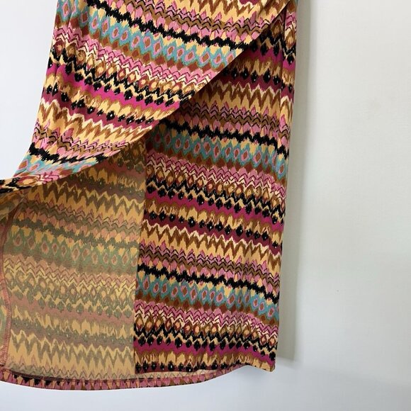 Boden Jersey Midi Skirt Womens Size 12 Side Split Multicolor - Picture 5 of 9